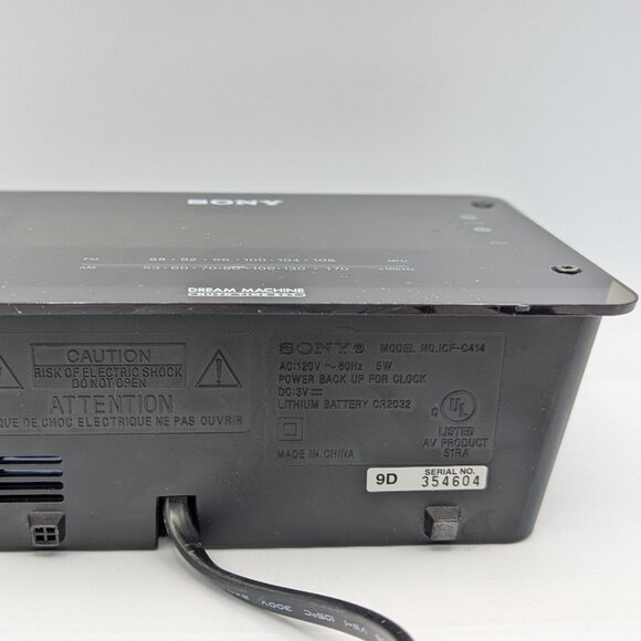 Sony Radio Alarm Clock Dream Machine ICF-C414 Large Display - Picture 6 of 6
